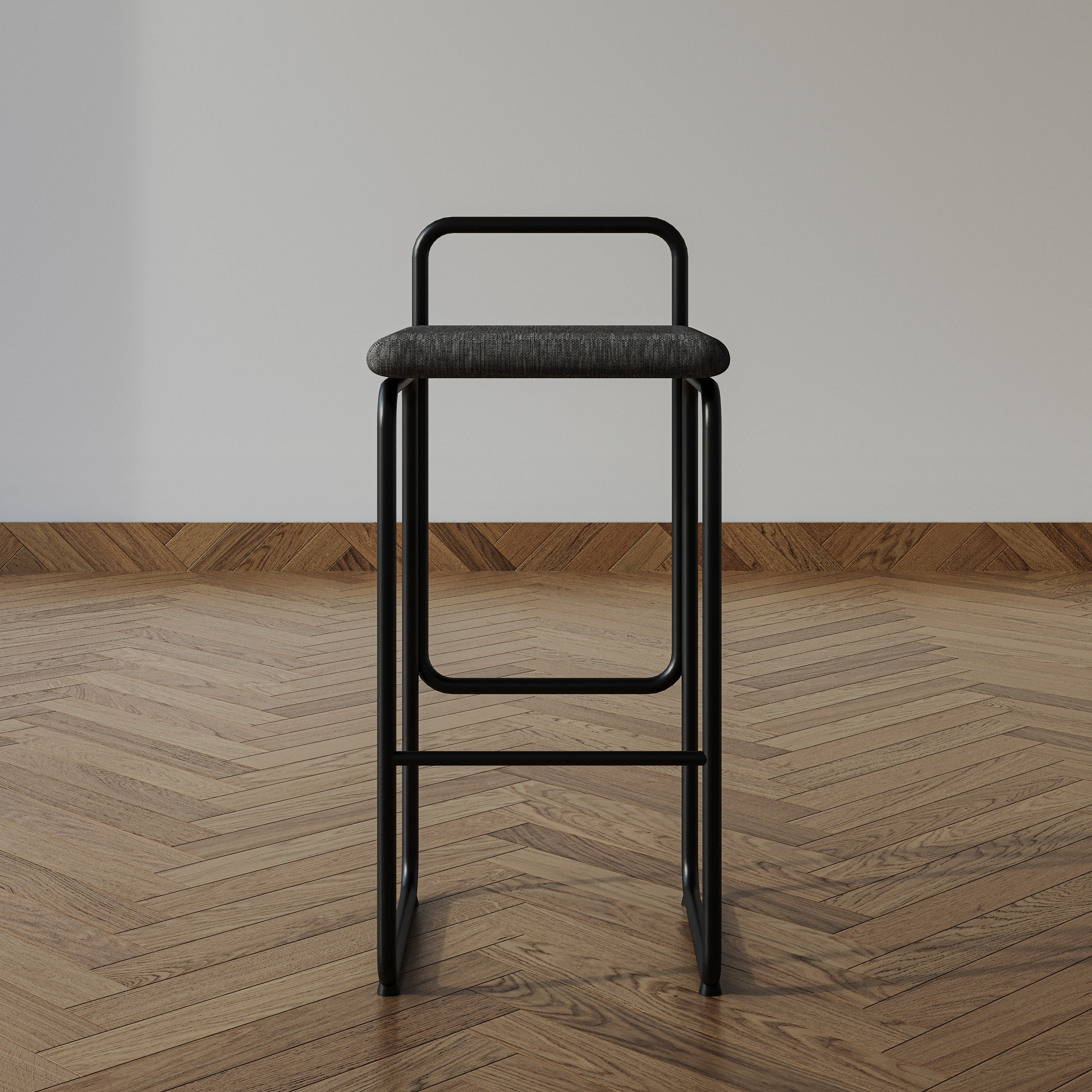 Metal Back Bar Stool