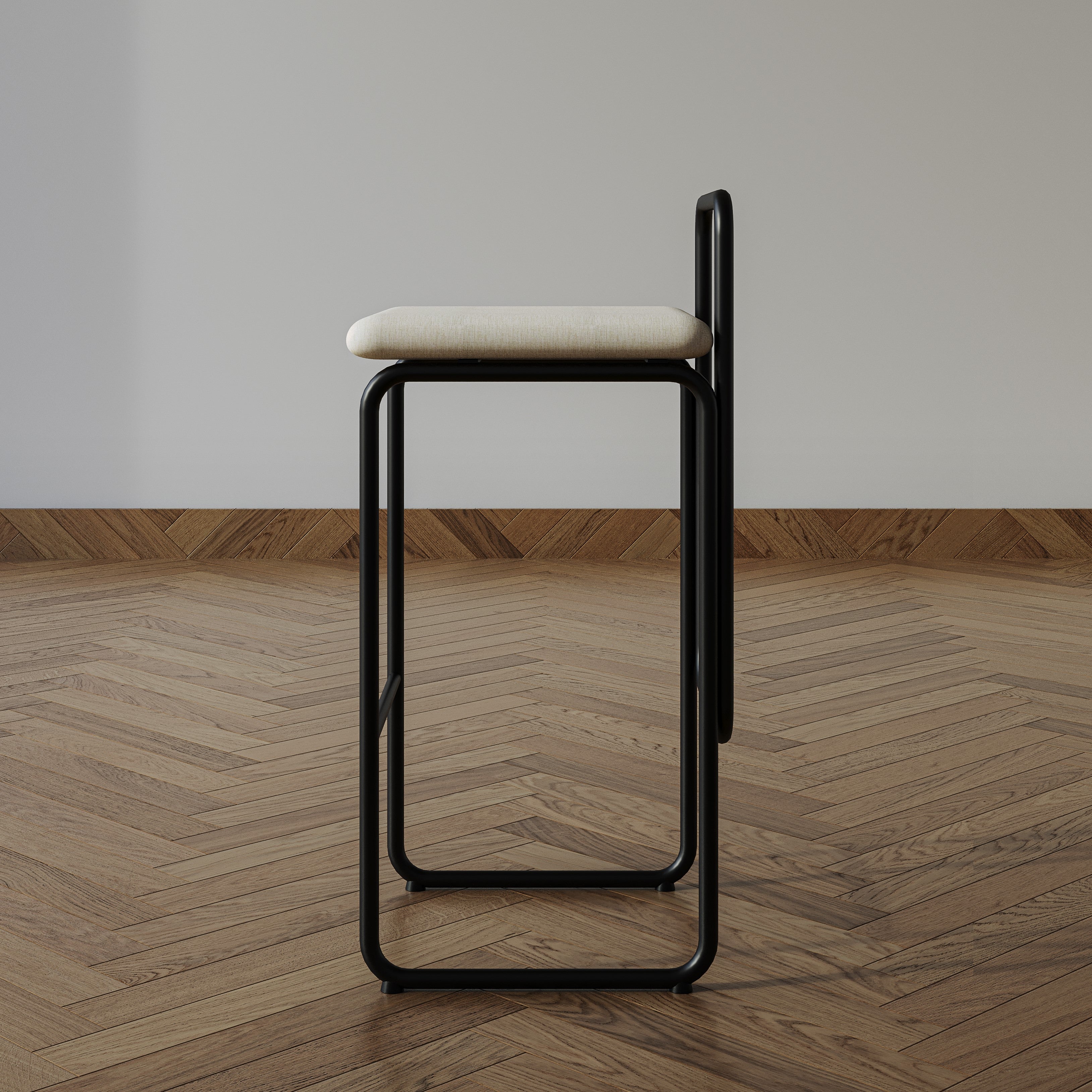 Metal Back Bar Stool