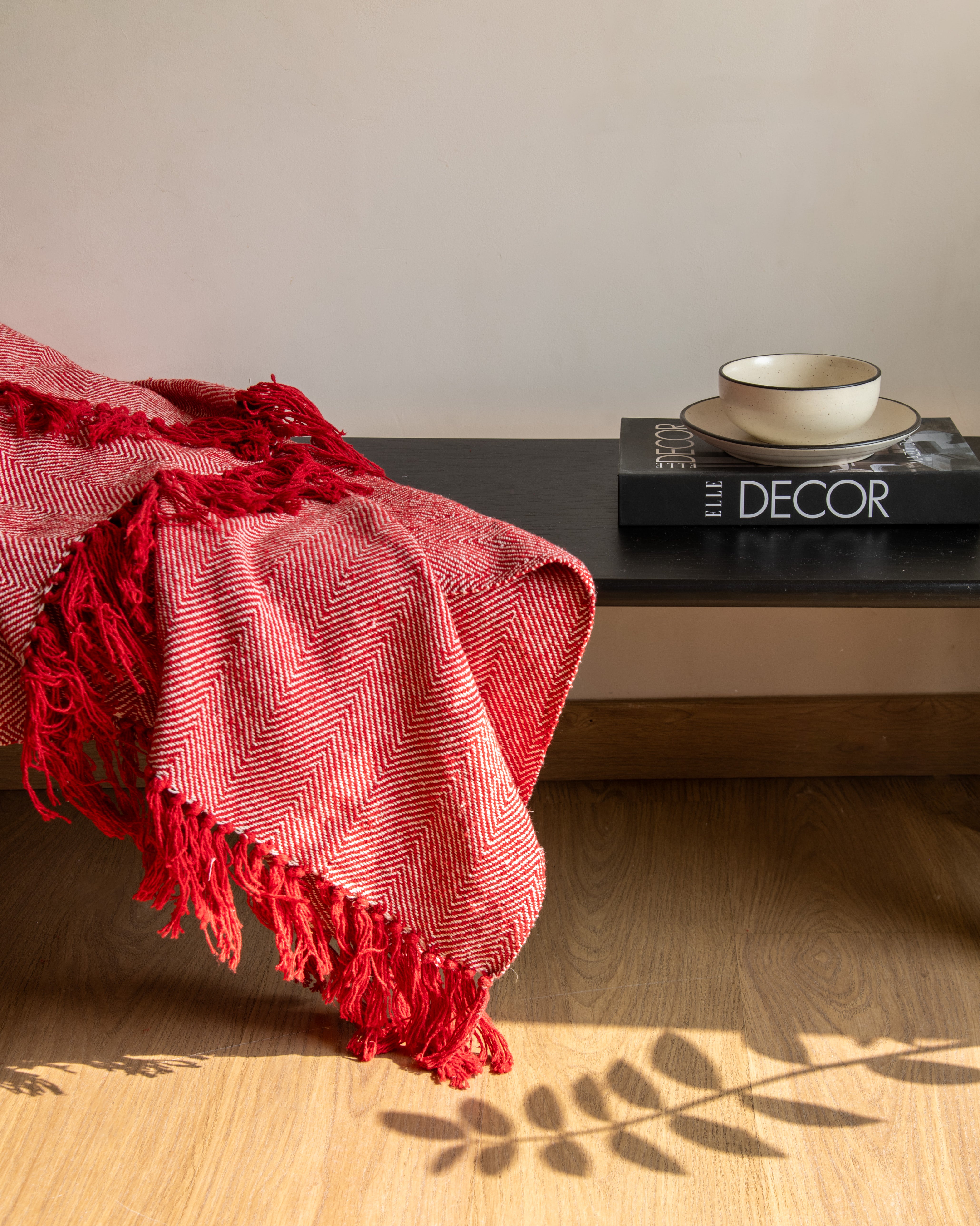 Reddy Red Woven Throw