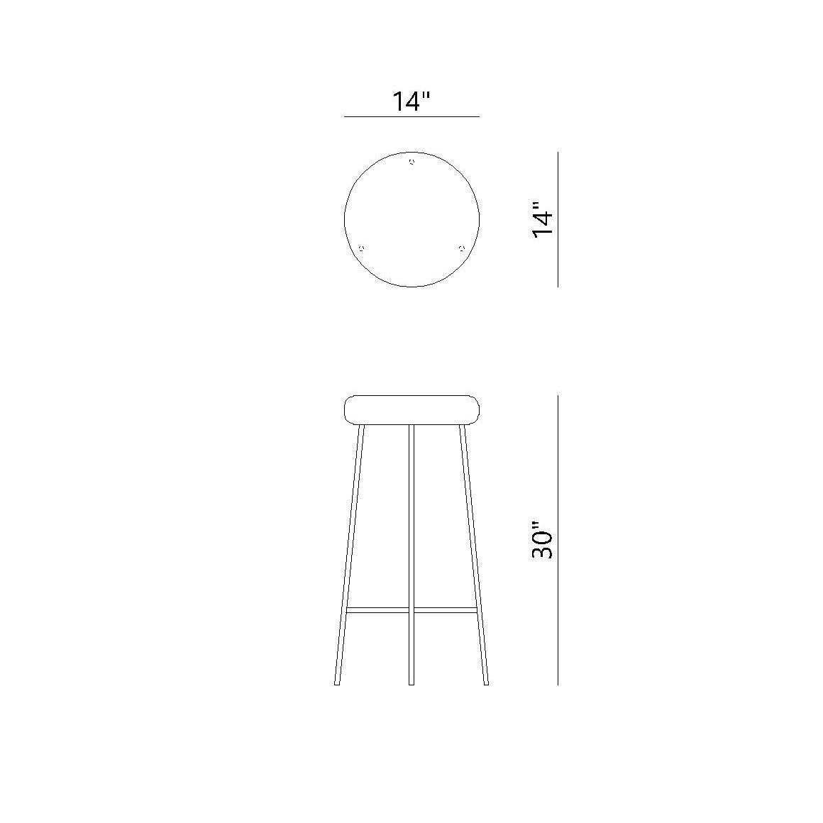 Backless Bar Stool