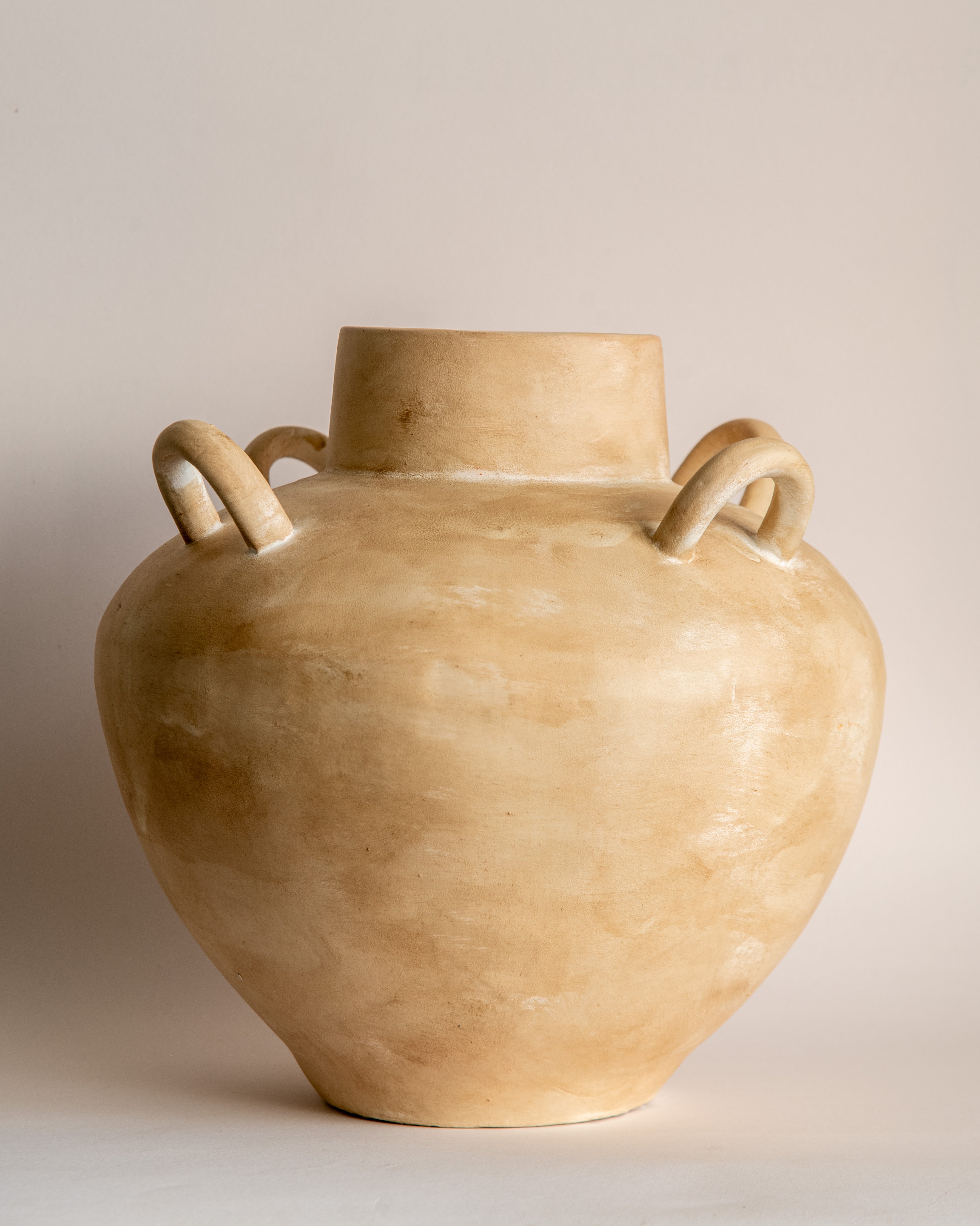 Rustic Hand Painted Ceramic Vase