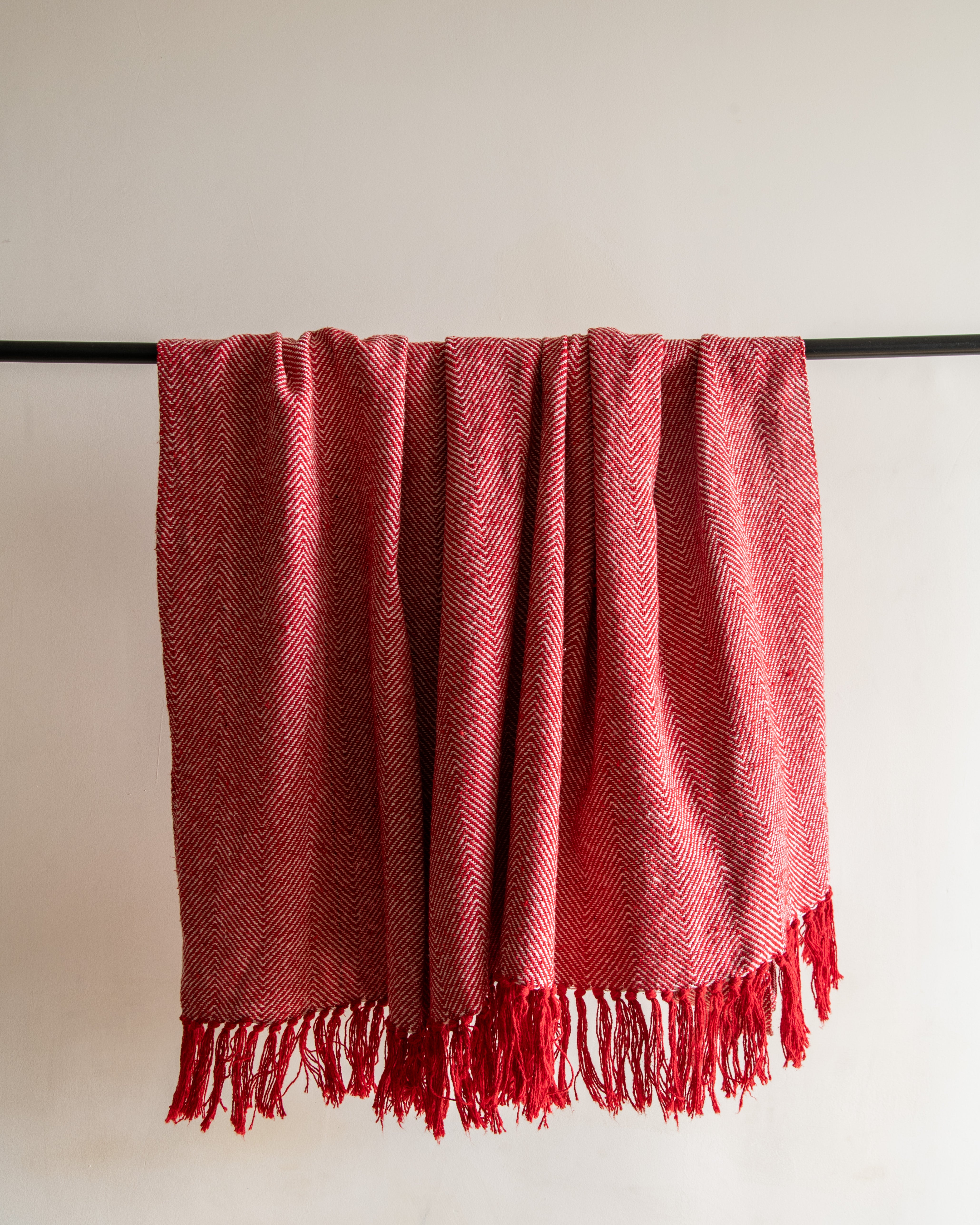 Reddy Red Woven Throw