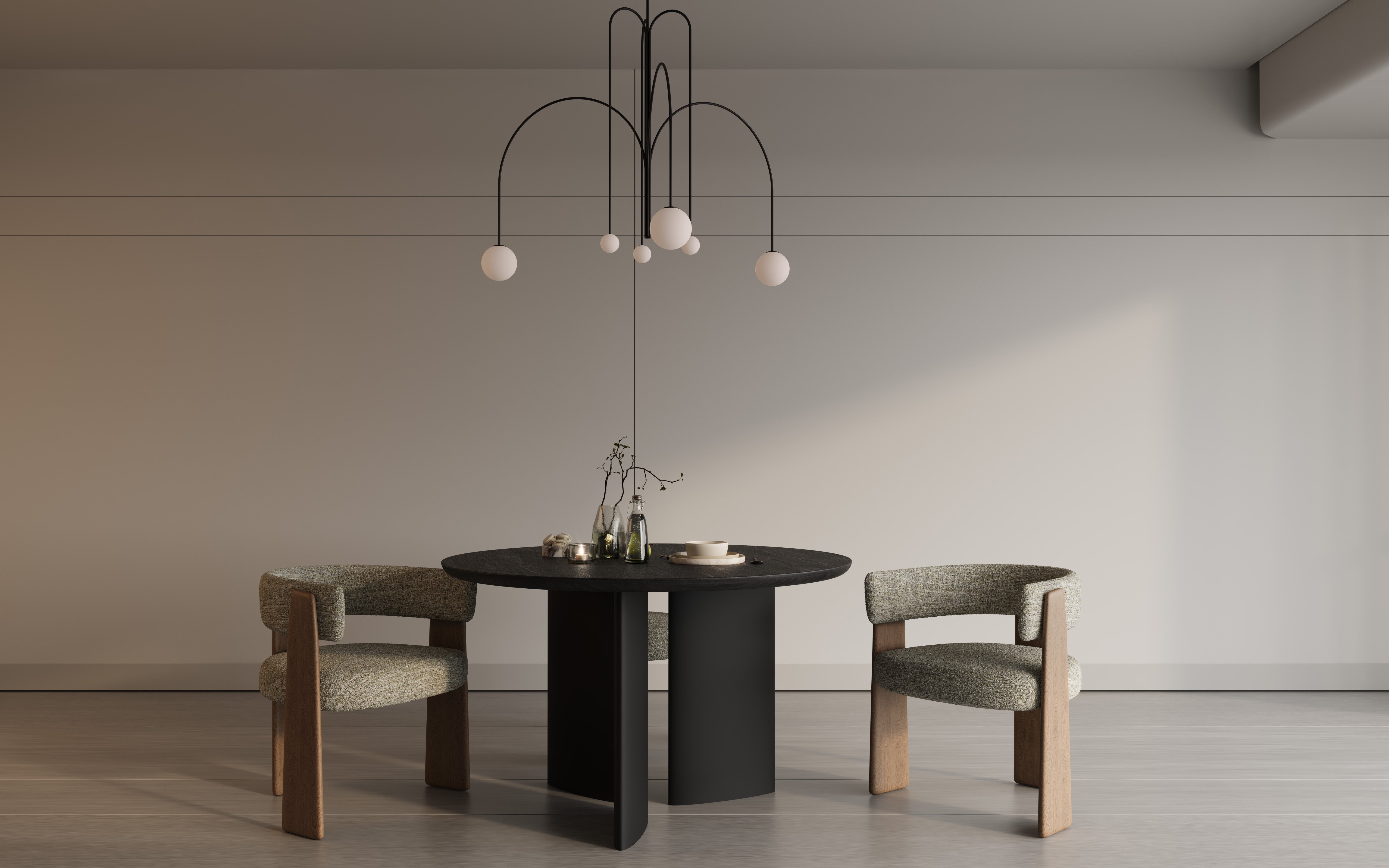 Harper Round Dining Table | Options - 2 Seater, 3 Seater, 4 Seater & 6 Seater