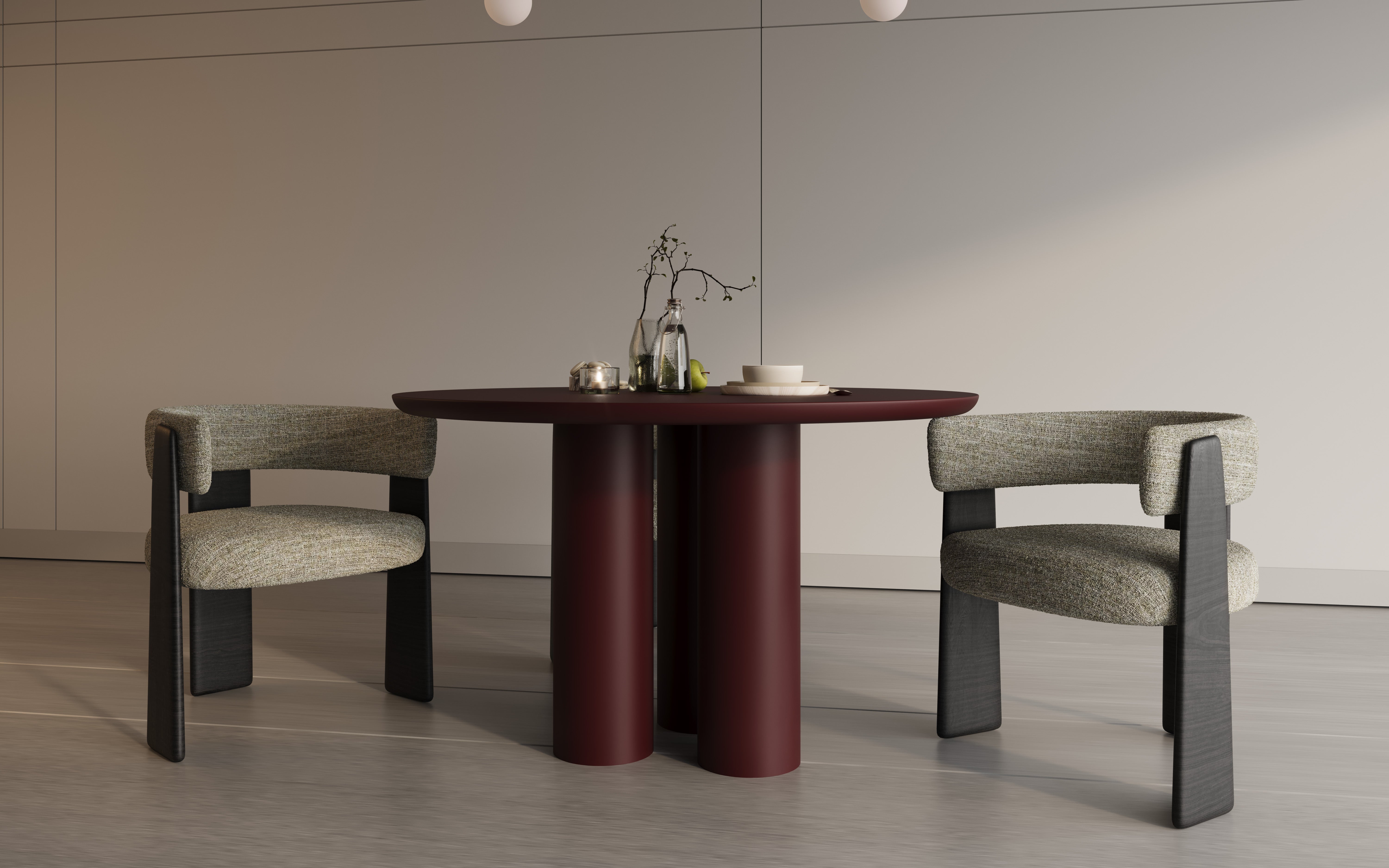 Myra Round Dining Table | Options - 2 Seater, 3 Seater, 4 Seater & 6 Seater
