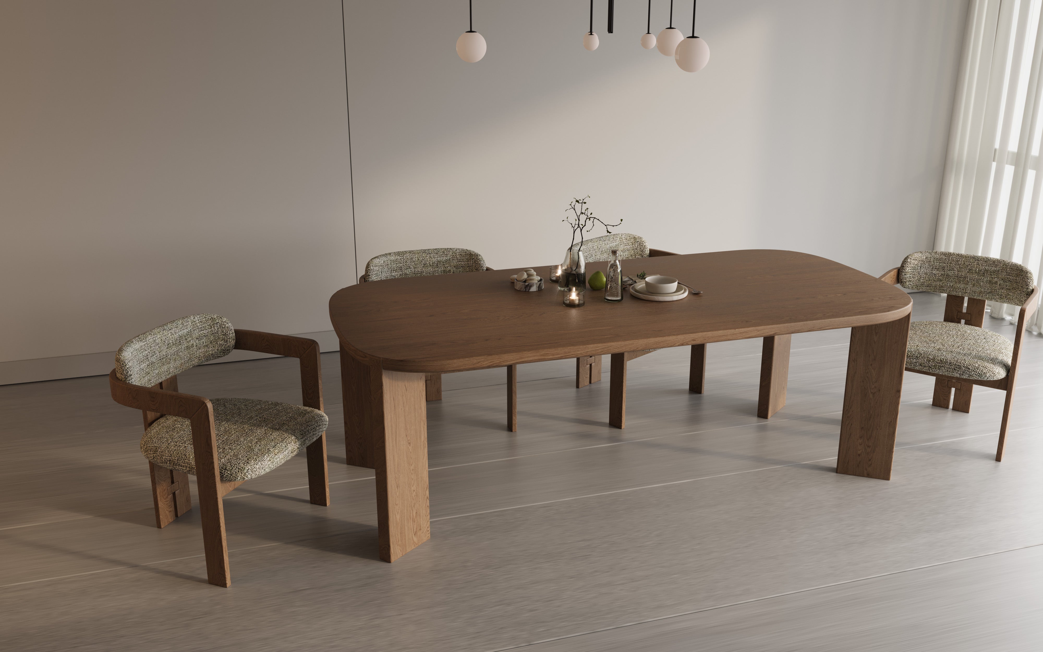 Elios Wood Table | Options - 6 Seater, 8 Seater