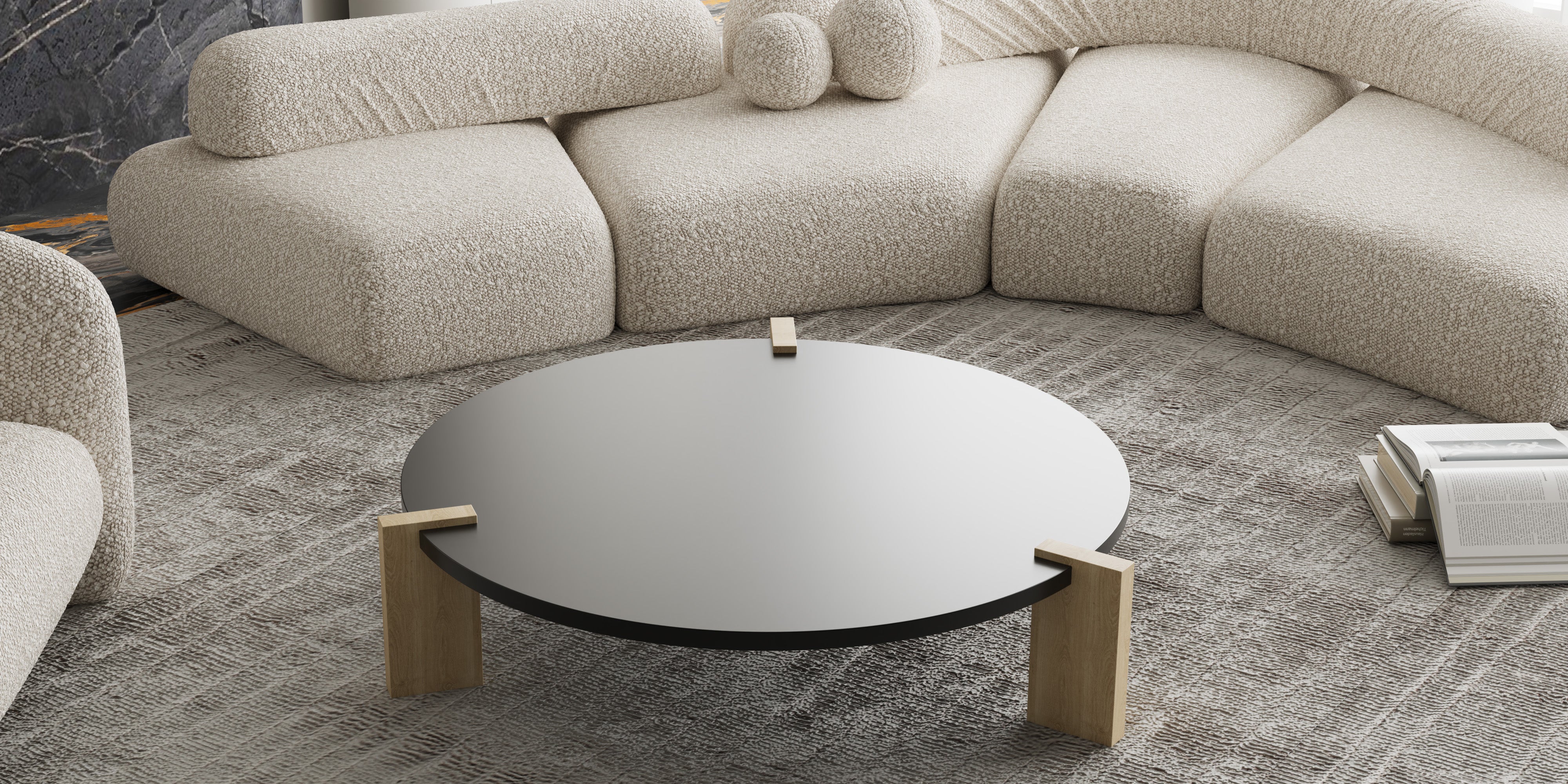 Oslo Round Coffee Table, Large